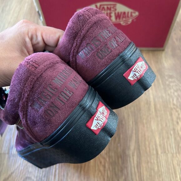 VANS Disney x Old Skool Stackform 'Poison Apple' lace up shoes sneakers sz8 new. - Picture 6 of 9